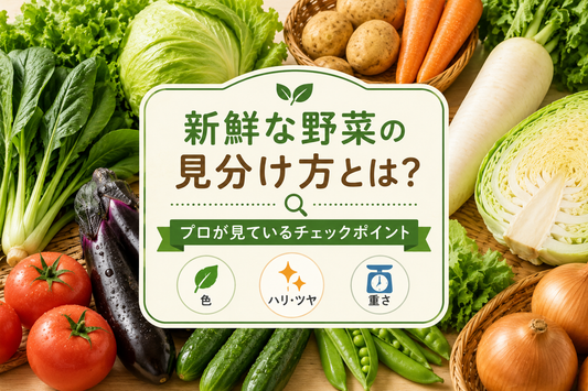 新鮮な野菜の見分け方とは？プロが見ているチェックポイント