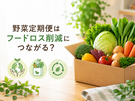 野菜定期便はフードロス削減につながる？毎日の食卓から始める、やさしい食品ロス対策